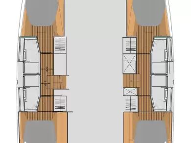 Fountaine Pajot Elba 45 te huur van particulier of professional in Road Town