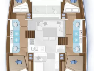 Verhuur Catamaran Lagoon met vaarbewijs