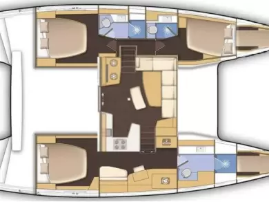 Verhuur Catamaran Lagoon met vaarbewijs