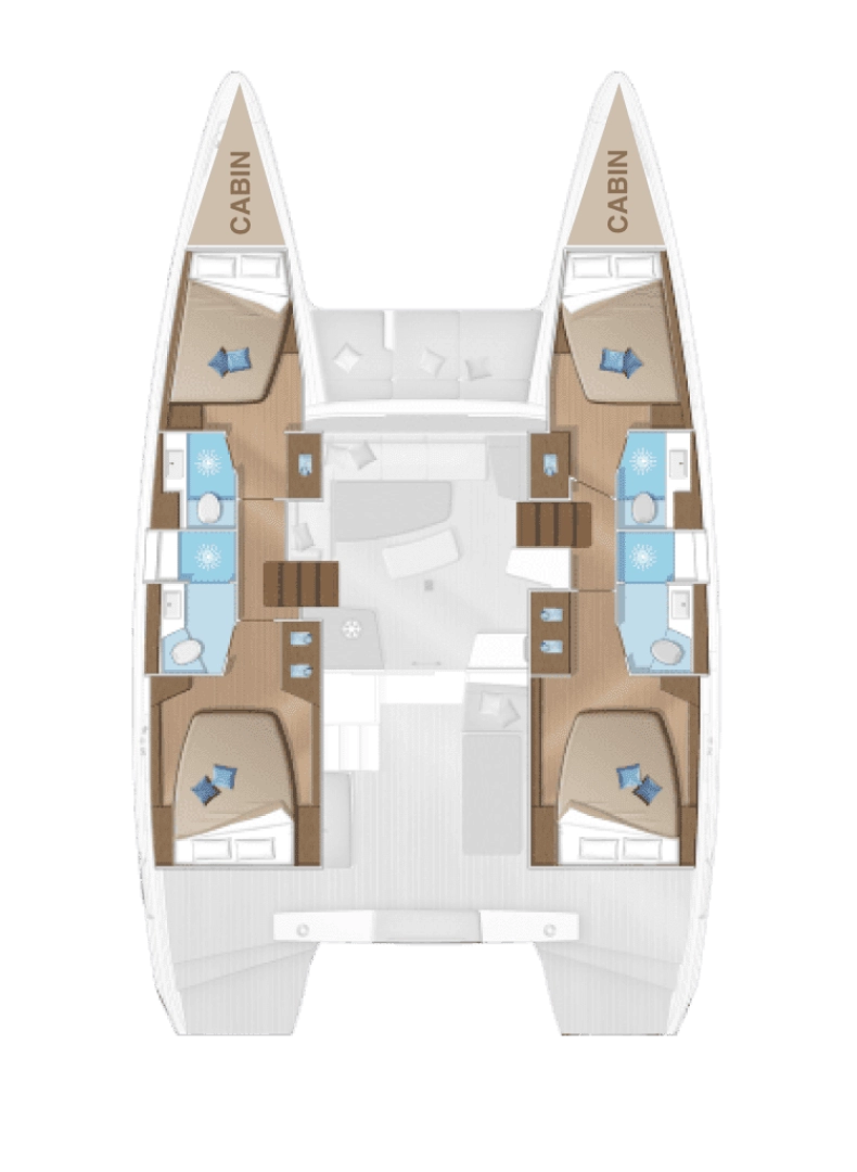 Verhuur Catamaran in Road Town - Lagoon Lagoon 42