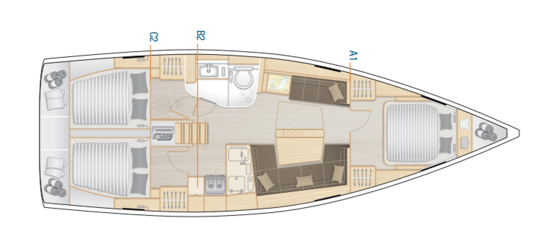 Bootverhuur Fethiye goedkoop Hanse 418