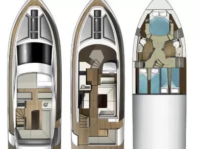 Bootverhuur Sukošan goedkoop Galeon 420 Fly - 3 cab.