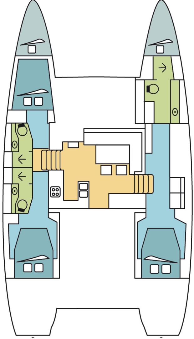 Verhuur Catamaran in Parham Town - Lagoon Lagoon 450 Sport Top
