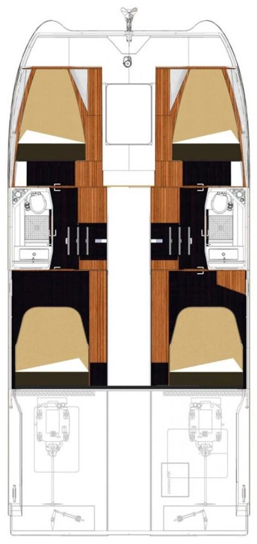 Verhuur Motorboot Fountaine Pajot met vaarbewijs