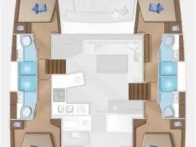 Verhuur Catamaran Lagoon met vaarbewijs