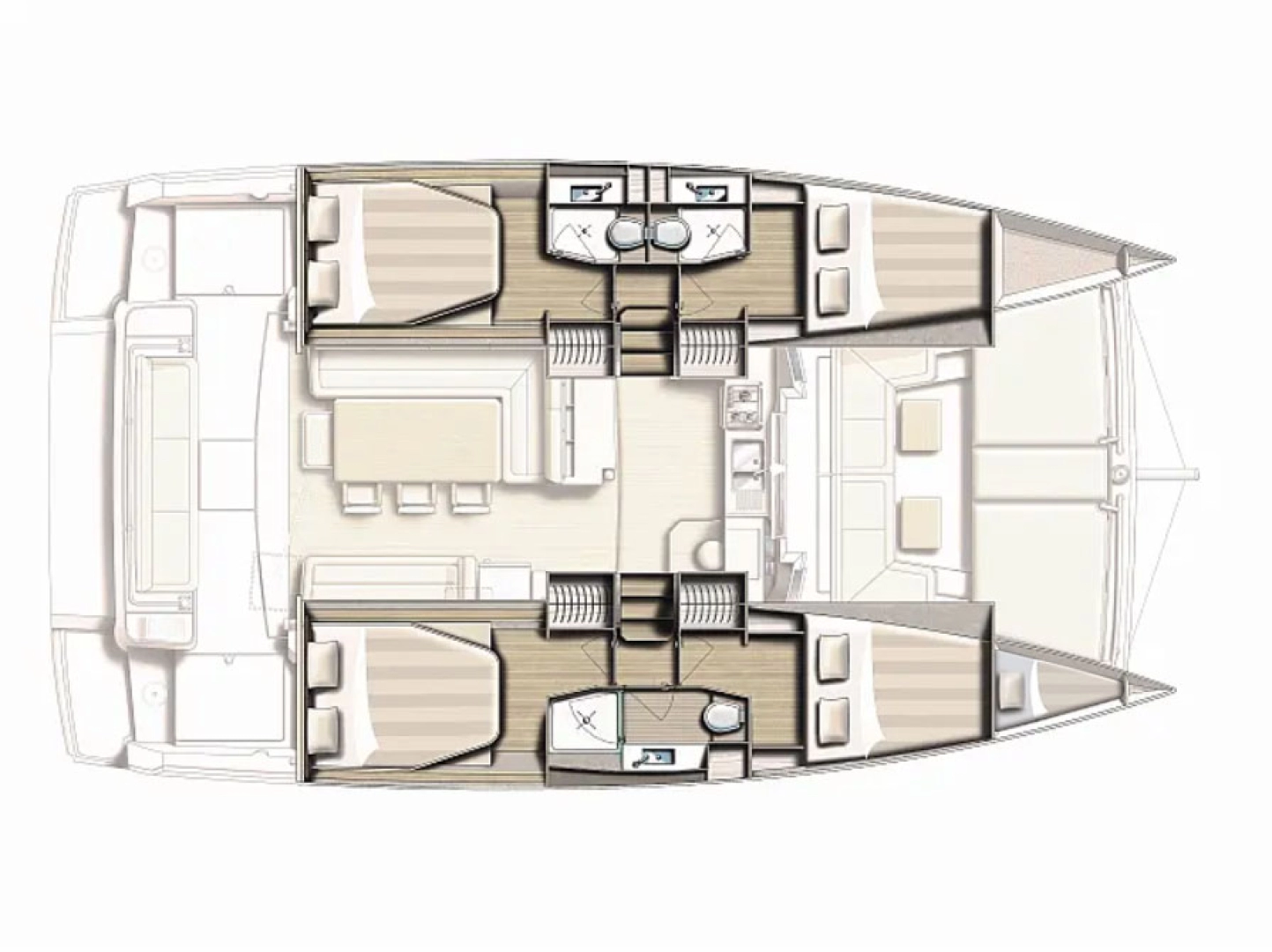 Huur Catamaran met of zonder schipper Bali in Biograd na Moru