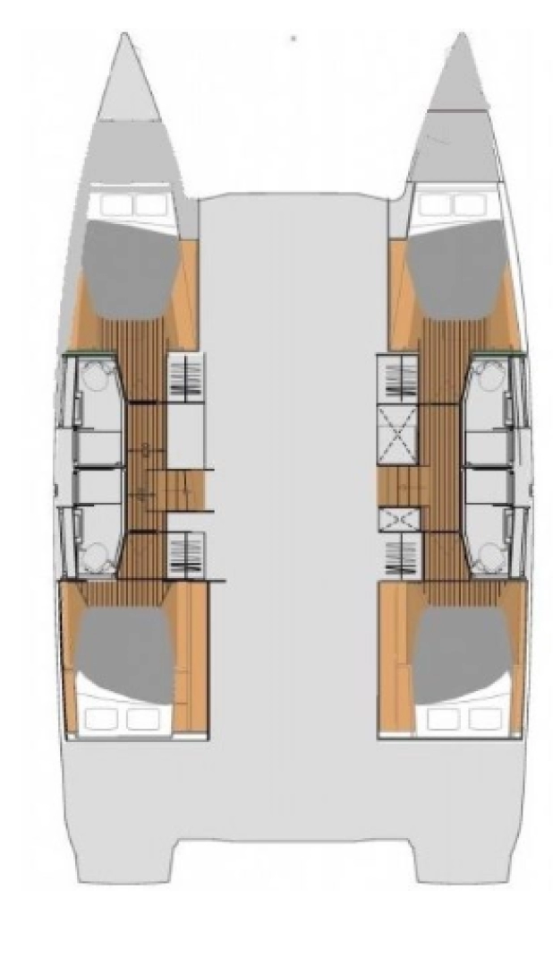 Verhuur Catamaran in Frenchtown - Fountaine Pajot Elba 45