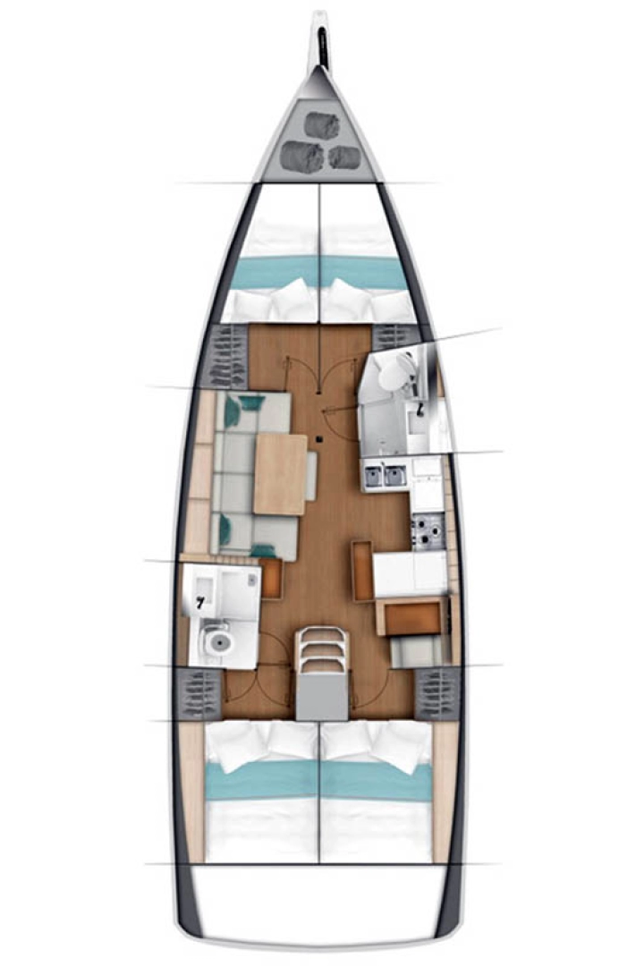 Bootverhuur Jeanneau Sun Odyssey 440 in Palma de Mallorca via SamBoat