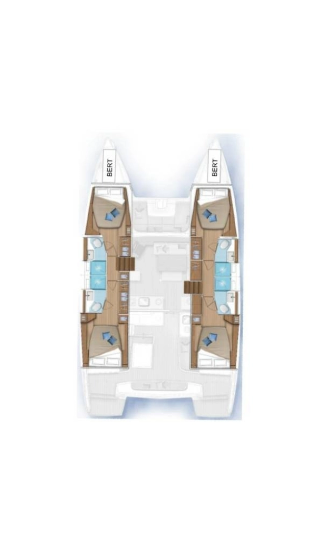 Verhuur Catamaran Lagoon met vaarbewijs