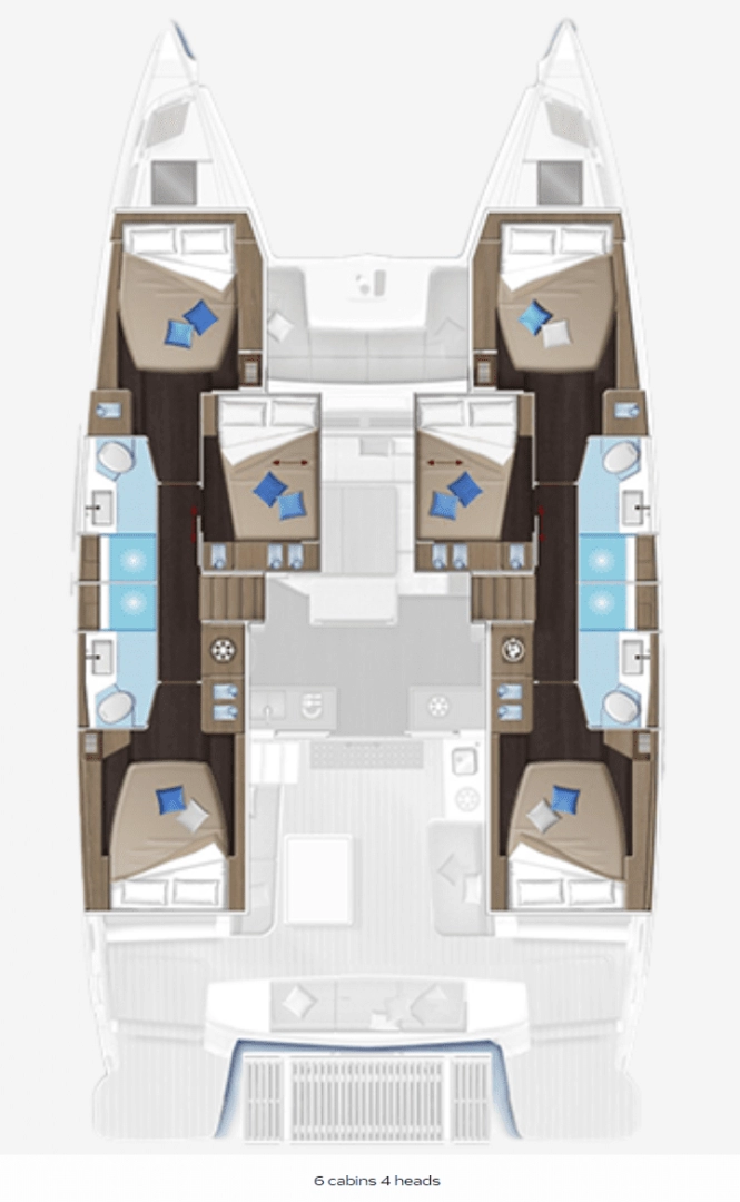 Verhuur Catamaran in Road Town - Lagoon Lagoon 51