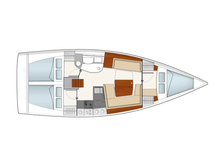 Verhuur Zeilboot Hanse met vaarbewijs