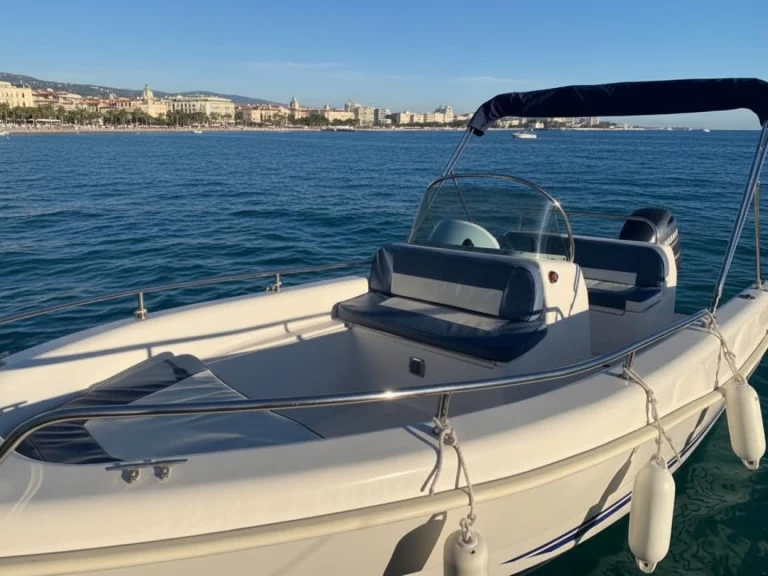 Bootverhuur Quicksilver Alboran 550 open in Port de Cannes Marina via SamBoat