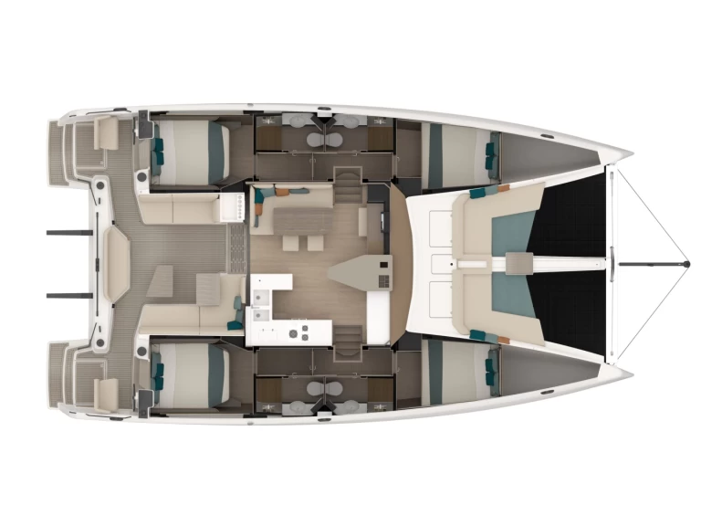 Verhuur Catamaran Nautitech met vaarbewijs