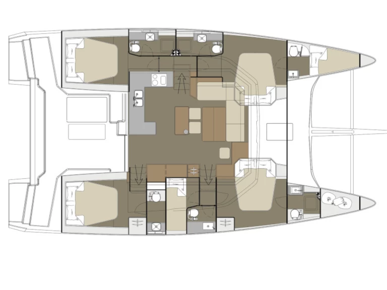 Bootverhuur Dufour Dufour Catamarans 48 Sail in Lefkáda via SamBoat