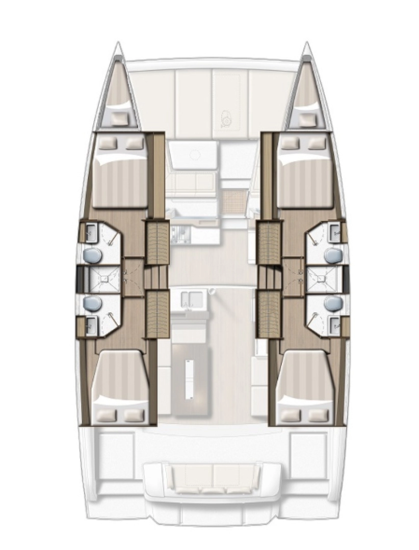 Verhuur Catamaran in Port des Marines de Cogolin - Bali Bali 4.2