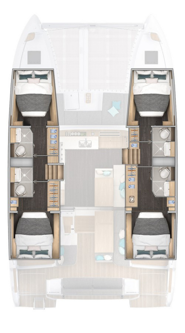 Verhuur Catamaran Lagoon met vaarbewijs