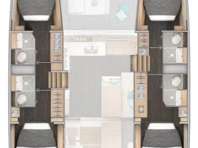 Verhuur Catamaran Lagoon met vaarbewijs