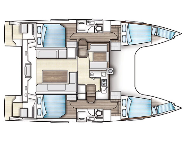 Verhuur Catamaran Nautitech met vaarbewijs