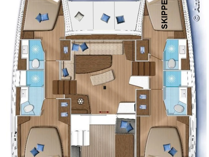 Verhuur Catamaran in Ermoúpolis - Lagoon Lagoon 42