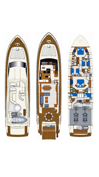 Ferretti Ferretti Yachts 880 - 4. cab te huur van particulier of professional in Seget Donji