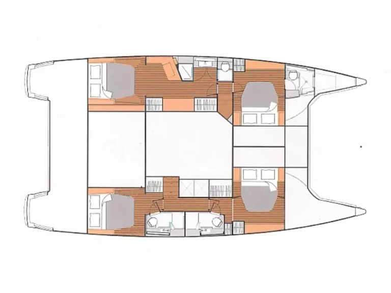 Verhuur Catamaran in Cogolin - Fountaine Pajot Saba 50