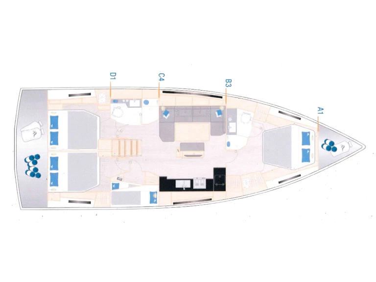 Huur Zeilboot met of zonder schipper Hanse in Cogolin