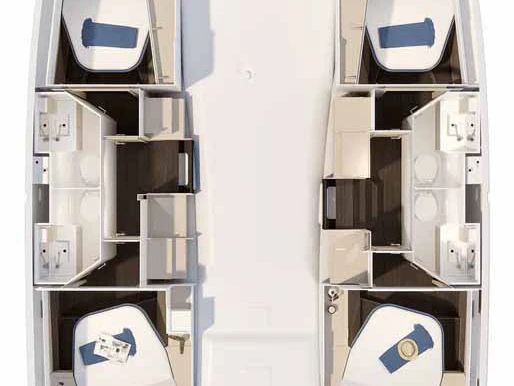 Bootverhuur Fountaine Pajot Fountaine Pajot FP 41 Quatuor 4 in Trogir via SamBoat