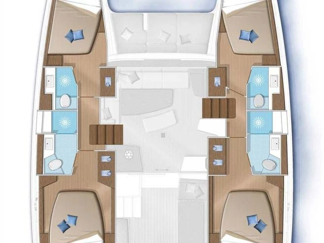 Verhuur Catamaran Lagoon met vaarbewijs