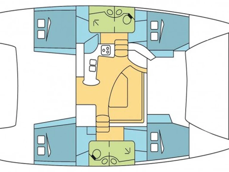 Verhuur Catamaran in Trogir - Fountaine Pajot Lipari 41