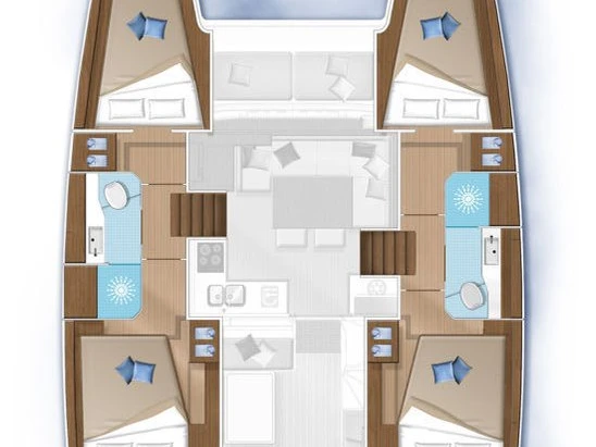 Huur Catamaran met of zonder schipper Lagoon in Seget Donji