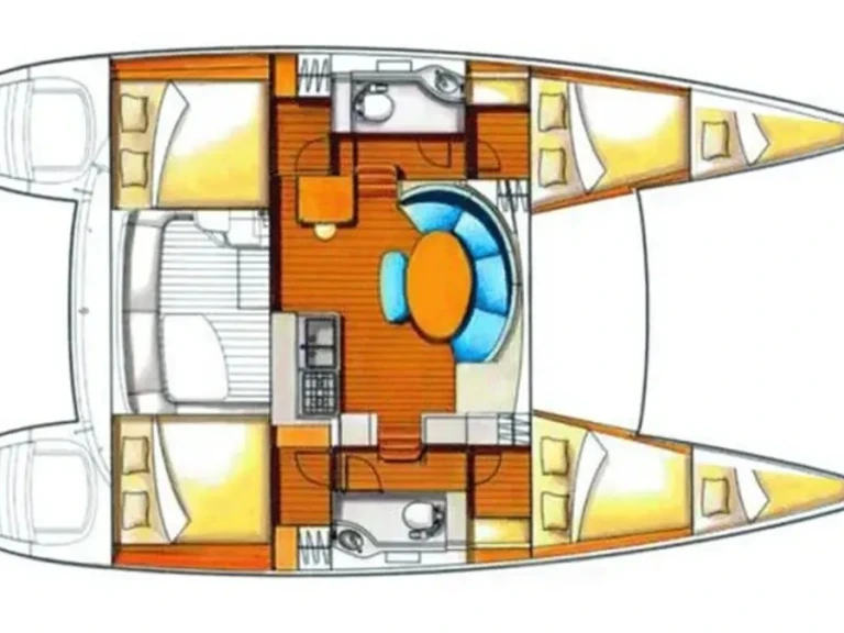 Verhuur Catamaran Lagoon met vaarbewijs