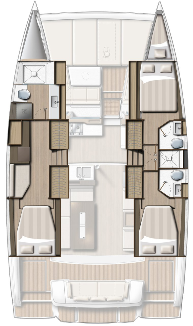 Verhuur Catamaran in Sveti Filip i Jakov - Bali Bali 4.2