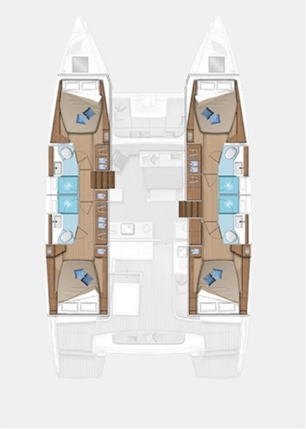 Huur Catamaran met of zonder schipper Lagoon in Trogir