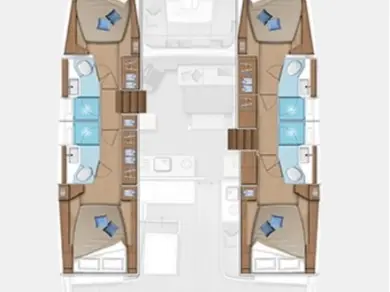 Huur Catamaran met of zonder schipper Lagoon in Trogir