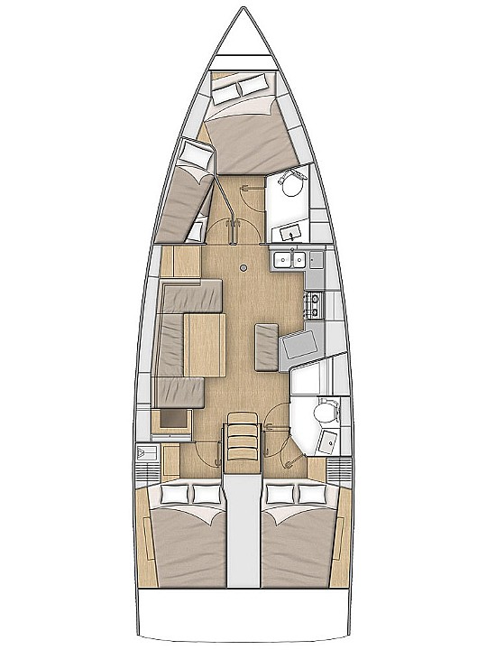Huur Zeilboot met of zonder schipper Bénéteau in Lefkáda