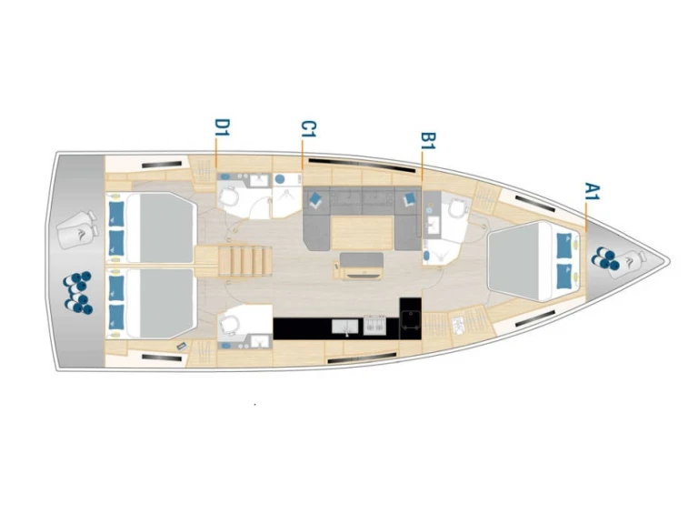 Jachthuur in Šibenik - Hanse Hanse 460 via SamBoat