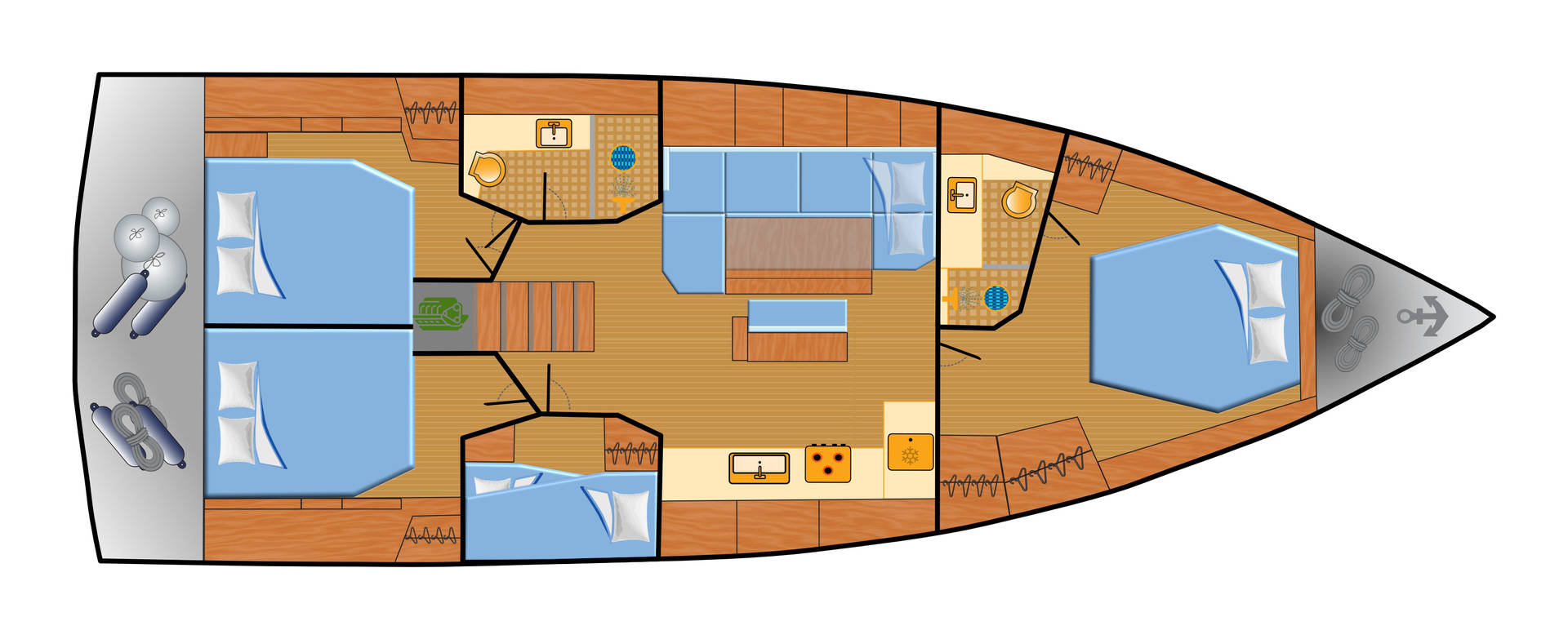 Verhuur Zeilboot in Can Pastilla - Hanse Hanse 460
