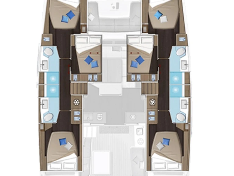 Verhuur Catamaran Lagoon met vaarbewijs
