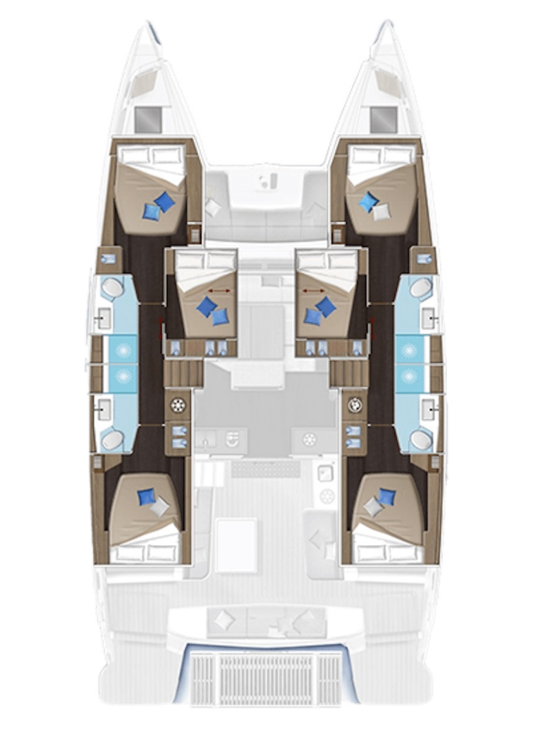 Verhuur Catamaran Lagoon met vaarbewijs