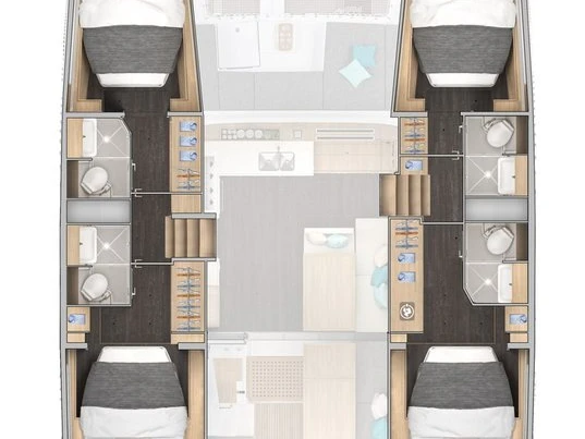 Verhuur Catamaran in Seget Donji - Lagoon Lagoon 43