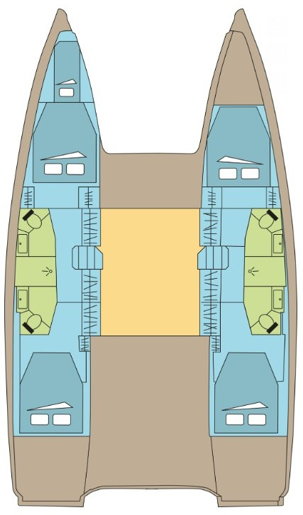 Verhuur Catamaran in Zaton - Excess Excess 13 - 4 + 1 cab.