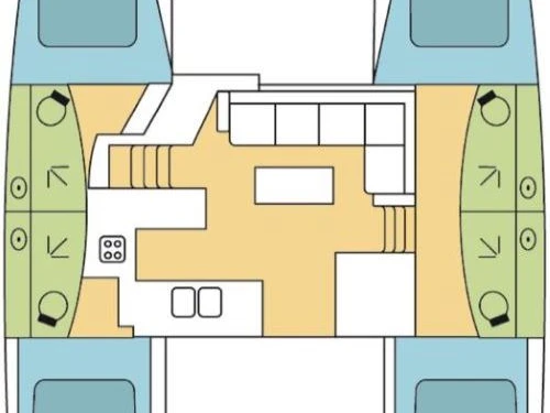 Bootverhuur Fountaine Pajot Elba 45 in Jolly Harbour via SamBoat