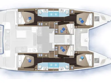 Verhuur Catamaran Lagoon met vaarbewijs