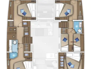 Verhuur Catamaran Lagoon met vaarbewijs