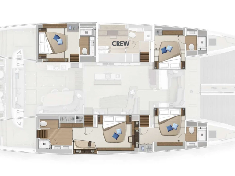 Verhuur Catamaran in Kaštela - Lagoon Lagoon Sixty 5