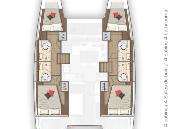 Verhuur Catamaran Lagoon met vaarbewijs