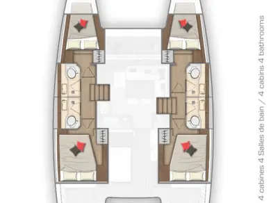 Verhuur Catamaran Lagoon met vaarbewijs