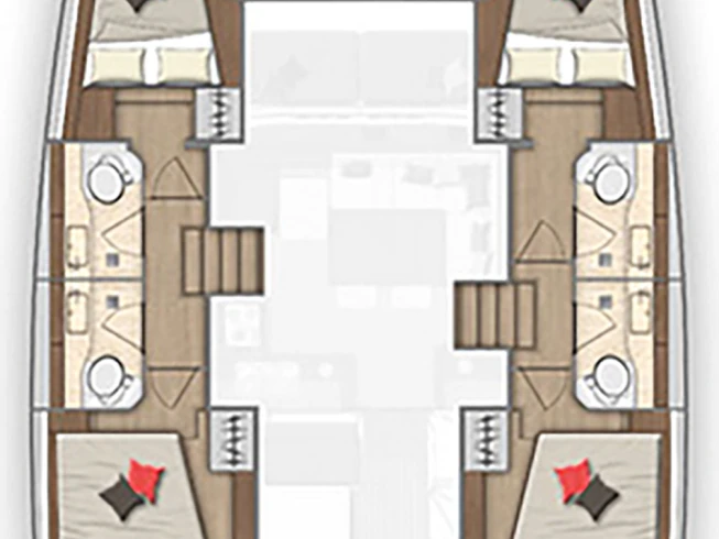 Verhuur Catamaran Lagoon met vaarbewijs