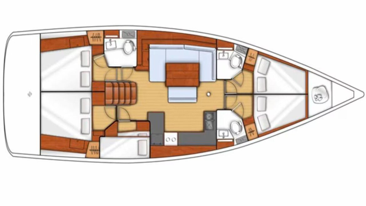 Verhuur Zeilboot in Ávdira - Bénéteau Oceanis 48