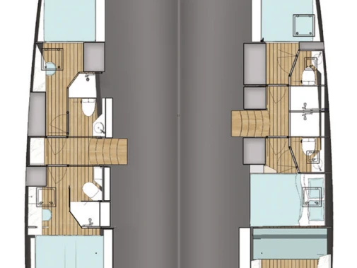 Huur een Wave Catamarans Wave 50 - 5 cab. in Olbia